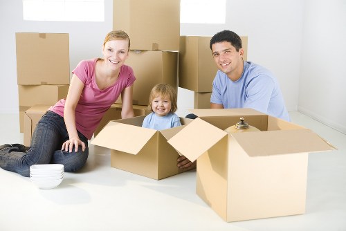 Removal team preparing a same day move in Belmont residential street