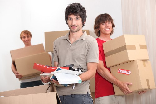 Careful loading of student furniture and personal items for local relocation