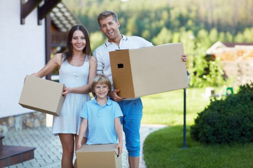 Professional house removals team handling a Belmont home move
