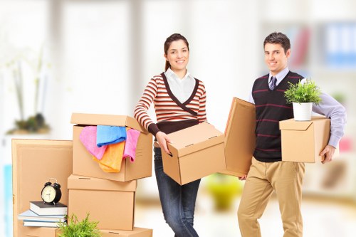 Packing and protecting household furniture for transport in Belmont