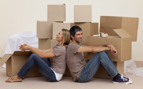 Local removals team preparing a home move in Belmont