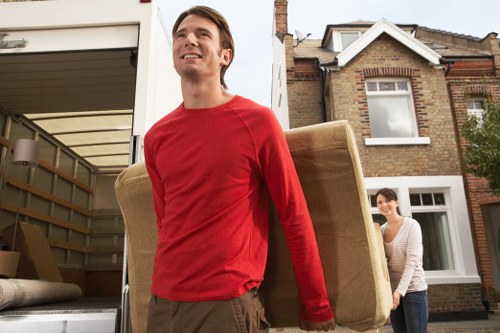 Preparing household items for storage in Belmont